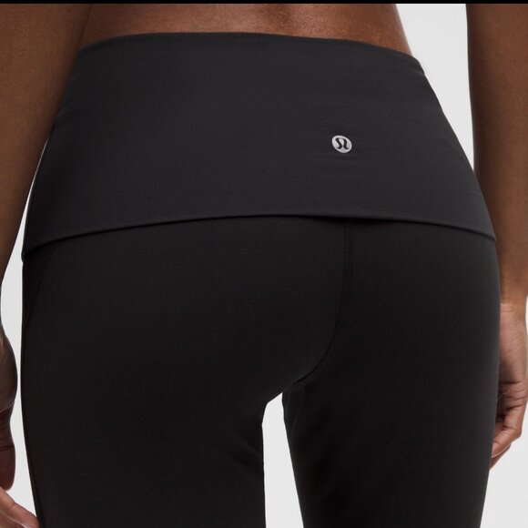 Groove Nulu Foldover-Waist Flared Pant In Black - Picture 4 of 4